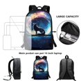 thumbnail image 6 of Jeiento Galaxy Sky Wolf Backpack for Boys 6-8 8-12 School Bags Elementary Middle School Bookbag Rucksack for Kids 17inch Laptop Backpacks Girls Kindergarten Schoolbag Daypack, 6 of 6