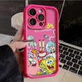 thumbnail image 2 of Funda de teléfono de silicona con estampado mate para iPhone, carcasa protectora de Anime SpongeBobs para iPhone 14, 15 Pro Max, 13, 12, 11, X, XS, XR, 7, 8 Plus, SE 2020, 2 of 4