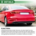 thumbnail image 3 of Reflector de Parachoques Único Bargains No.8VD945105/8V5945105A para Audi A3 2014-2016 Rojo 1 Pcs Trasero Izquierdo, 3 of 8