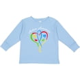 thumbnail image 3 of Inktastic Autism Awareness Heart Ribbon and Puzzle Pieces Boys or Girls Long Sleeve Toddler T-Shirt, 3 of 5