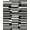 Black And White, Pattern 19, variant on ODIKA 8'x10' Washable Area Rug Non-Shedding, Easy Care, Stripe Balanced Front Decorative Crisp Even Width Band Striped for King Size Bedroom Under Bed, Master Suite