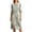 Grey, variant on Lady's Relaxed Print Round Neck Dress