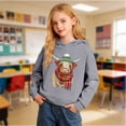 thumbnail image 6 of Gyujnb Youth Hoodie Shaggy Cow Print Cool Warm Versatile Pullover for Daily Casual Outings (Toddler, Big Boys),11-12 Years, 6 of 7