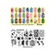 thumbnail image 1 of Pueen Placa De Estampado Para Decoración De Uñas -Double Fun 01 - Colección De Capas 125X65 Mm Kit Único De Accesorios Para Placas De Imagen De Manicura Con Estampado De Esmalte De Uñas - Bh000724, 1 of 1