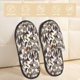 thumbnail image 2 of Fotbe Dreamcatcher Pantuflas Peludas para Mujer con Estampado, Zapatillas de Peluche, Zapatos de Invierno para Casa, Uso Interior y Exterior-Medium, 2 of 8