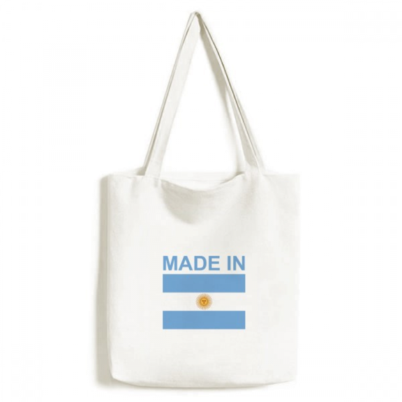 Argentina Country Love Tote Canvas Bag Shopping Satchel Casual Handbag