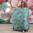 thumbnail image 4 of Light Blue Dinosaurs Celestial Pattern Luggage Cover Fashion Suitcase Cover Baggage Covers Fit 25-28 Inch Luggage (Go Travel), 4 of 5