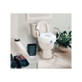 thumbnail image 2 of Carex E-Z Lock White Polyethylene Non-Elongated Toilet Seat with Arms 5" Height up to 300 lbs, 2 of 5
