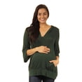 thumbnail image 6 of Women's 3/4 Sleeve Slip-on Maternity Hoodie Top, 6 of 7