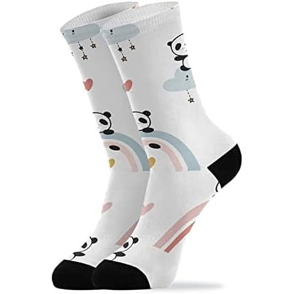 Coolnut Cute Panda Socks Winter Warm Socks Fashion Print Socks Novelty Casual Socks for Men Women( 1 Pack)