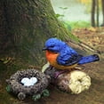 thumbnail image 4 of Estatua de pájaro en miniatura CUTICAT Decoración de jardín modelo de pájaro Animal Figuras de pájaros en miniatura, 4 of 7