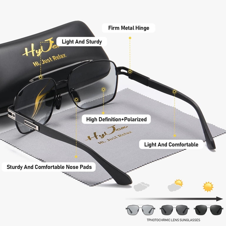HyJex Unisex Fashion Full Frame Polarized Sunglasses Outdoor  display picture 1