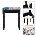 thumbnail image 4 of Gymax Vanity Makeup Dressing Table Stool Set w/ Folding Mirror 4 Drawers Black, 4 of 8