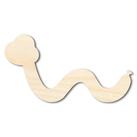 Unfinished Wood Balloon Snake Shape 8" / 1/4"