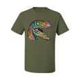 thumbnail image 3 of Dean Russo Raptor Animal Lover Men's Graphic T-Shirt, Military Green, X-Large, 3 of 6