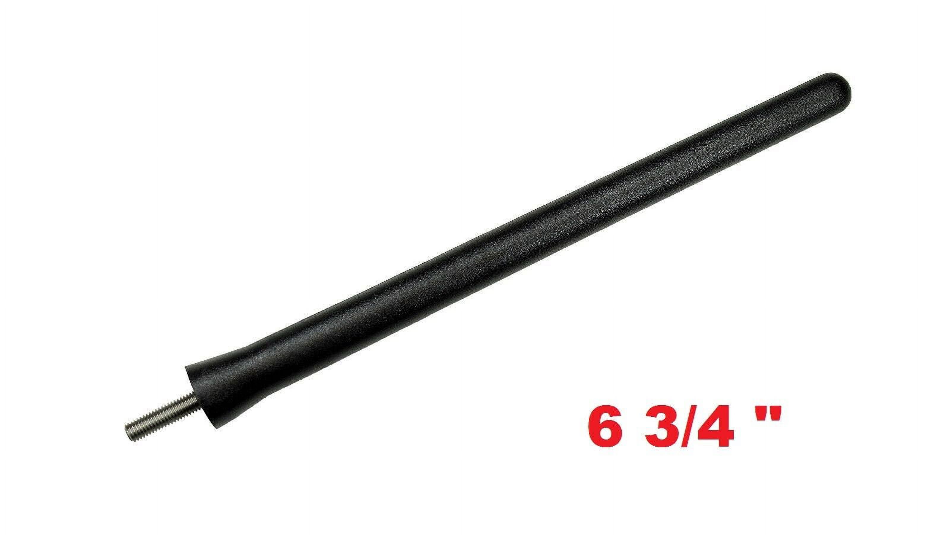 4" Short Black Aluminum Antenna Mast For 1997-2001 Jeep Cherokee - Stubby Replacement