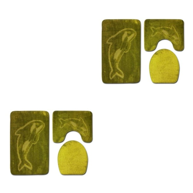 Guardoinrt 3pcs/set Stylish And Comfortable Bath Mat For Chic Bathroom Decor Easy PJ210922-A021 2Set