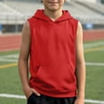 thumbnail image 2 of Boys Tank Top Muscle Tee Sleeveless Workout Shirt Athletic for Kids Basketball Sleeve Youth, 2 of 5