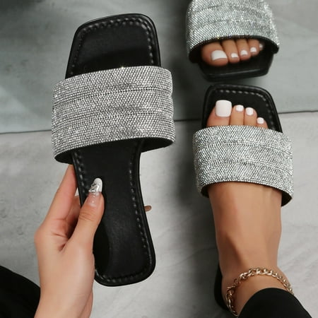 

Vedolay Women s 2023 Babouche Slippers for Women Quick Drying Open Toe Slides Indoor Outdoor Pillow Slippers Red 9