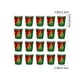 thumbnail image 3 of Juego de 20 platos, vasos y servilletas de papel desechables para Navidad | Vajilla navideña en rojo, verde y dorado | Vajilla de papel de 18 y 23 cm | Platos reciclables festivos para eventos y, 3 of 6
