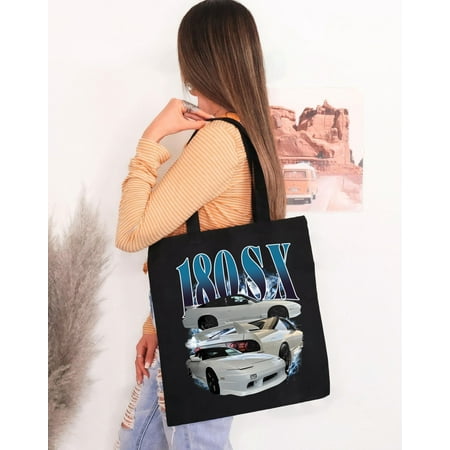 vintage Limited SILVIA S13 240SX JDM Vintage Tote Bag  SILVIA S13 180SX Graphic T-Bag  Jdm Retro 90 s Homage T-Bag  Jdm Gift-TH38664