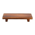 thumbnail image 3 of Bandeja con pedestal de madera multiusos, bandeja de jabón moderna con soporte de pedestal de madera Carbonizar, 3 of 9
