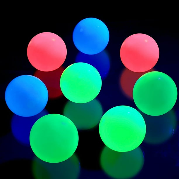 piezas de bolas de techo que brillan en la oscuridad, bolas antiestrés, bolas adhesivas que se adhieren al techo, bolas brillantes para relajarse, juguete para adolescentes Sincero Hogar