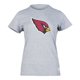 thumbnail image 1 of NFL Playera Aficionado Básica Arizona Cardinals Gris para Mujer, Talla Extra Grande, 1 of 5