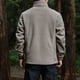 thumbnail image 5 of Chaqueta polar de invierno para hombre, de talla grande, con bolsillos, de color liso, informal, gruesa y abrigada, resistente al frío, 5 of 5