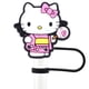 thumbnail image 3 of 10mm Hello Kitty 2D lindos dibujos animados niños temáticos dibujos animados puntas de paja cubre copa Stantly cubierta de paja toppers para regalo de fiesta, 3 of 4