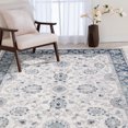 thumbnail image 3 of Loomaknoti Sientan Simpia 6' x 9' Oriental Indoor Area Rug , Cream, 3 of 7