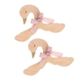 thumbnail image 3 of LEEYNEERAdorable Swan Shape Clothes Hangers for Kids Room Beige Color Synthetic Material 2 Pieces, 3 of 8