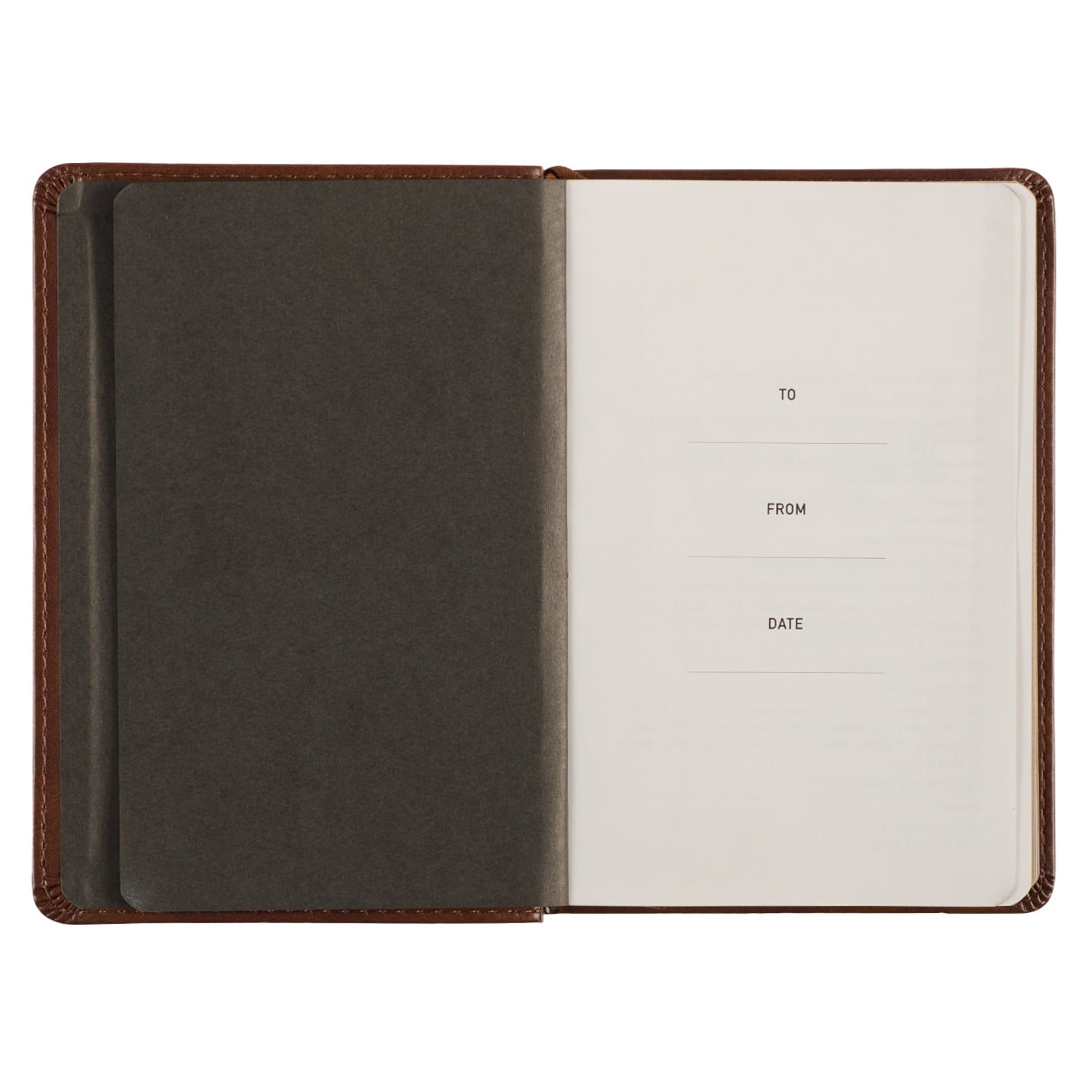 One Minute with God for Men 365 Devotions, Brown Faux Leather Flexcover