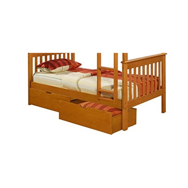 Donco Kids Dual Under Bed DrawersColorHoney,StyleDual Under Bed