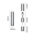 thumbnail image 2 of SIM Card Removal Tool - SIM Ejector Pin with Cleaning Brush and Small Carabiner Clip - 2 in 1 EDC Eject Pins Reset Needle for All Cell Phones, 2 of 8