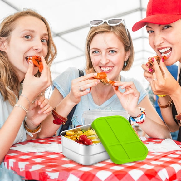 Contenedor rectangular para almacenamiento de alimentos 720ml | Caja de snacks hermética y impermeable | Organizador apilable de preparación de comidas de grado alimentario | Solución para la
