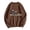 A378 Brown, variant on Glisme Men's Halloween Sweatshirt Pumpkin Graphic Print Long Sleeve Crew Neck Fall Season Tops Men Casual Sweatshirts Size L