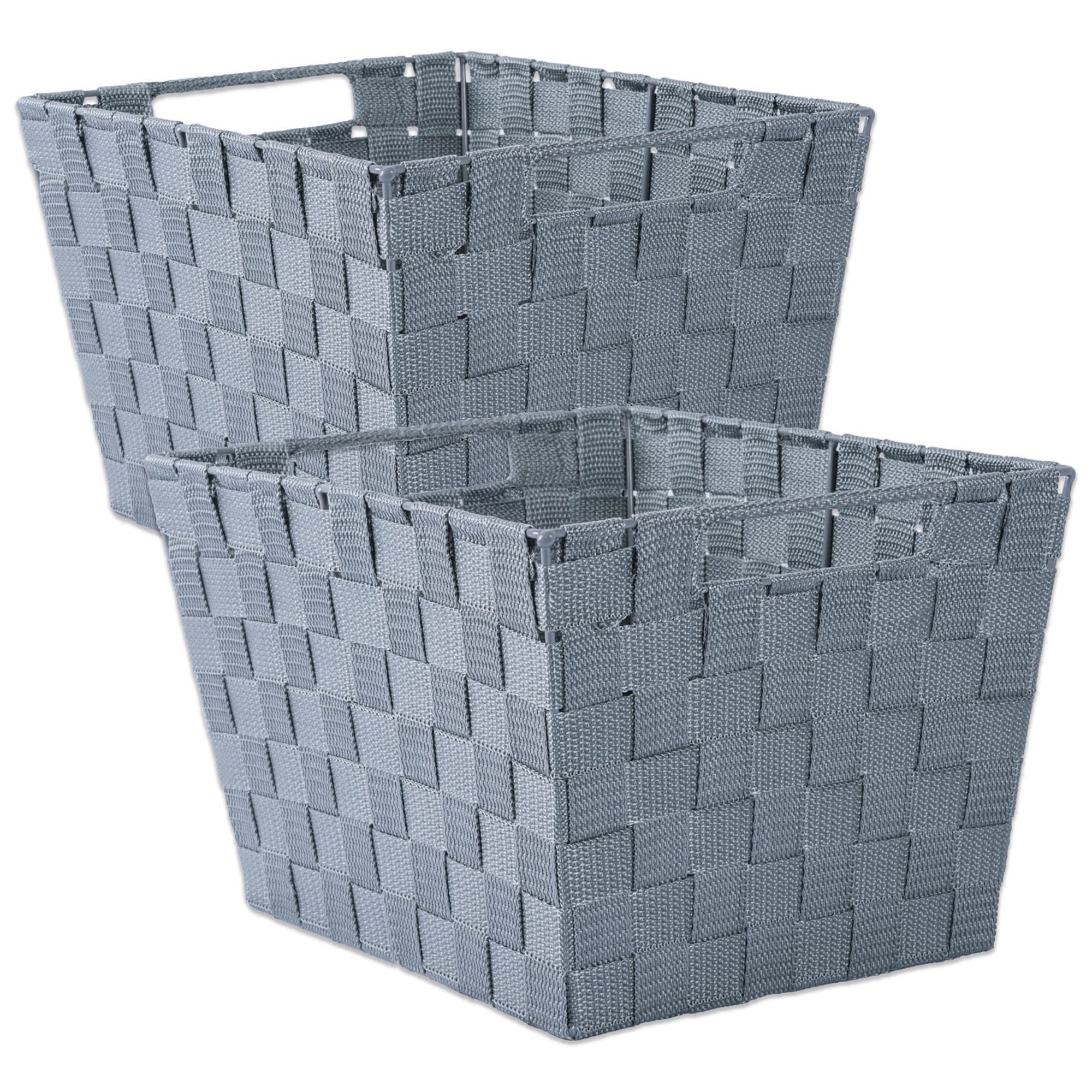 DII Durable Trapezoid Woven Nylon Storage Bin or Basket for Organizing
