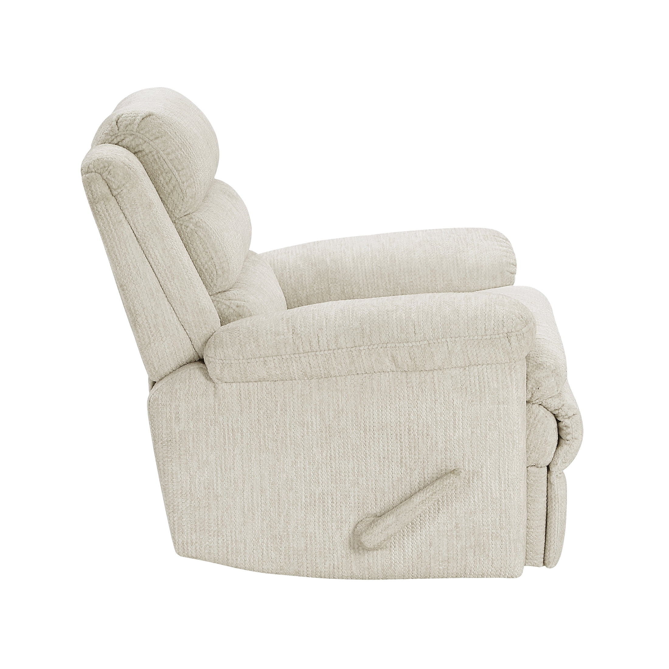 OakvillePark Windcroft Microfiber Swivel Glider Reclining Chair, Beige