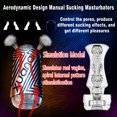 thumbnail image 4 of AYIYUN Male Masturbators Cup Sex Toys Adult Toys for Men, Transparent Bulge Texture Tunnel Male Masturbators, Aerodynamic Design Manual Sucking Male Masturbators, Stroker for Men, 4 of 7