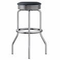 thumbnail image 3 of Winsome Summit Swivel Seat Stools, 2-Pc Set, Black & Chrome, 3 of 8