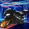 thumbnail image 3 of AQSQ Strong Power 2-Stroke 49cc Mini Motorcycle,Over 12 Years Old Kids,High Brightness Dual Headlights Rubber Handlebar Pocket Gas Motorbike,Black, 3 of 7