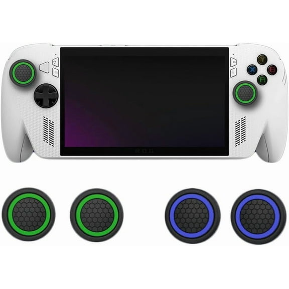 4Pcs Thumb Grip Caps for Xbox ROG Ally X/Ally, Silicone Thumbsticks Grip Joystick Keycap Cover Controller Stick Button Protector for ROG X Box Ally X Gaming Console Accessories