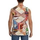 thumbnail image 4 of Fotbe Gnomes Books Tea Cups Men's Camiseta sin Mangas Estampada para Hombres, Playera Casual para Gimnasio, Entrenamiento, Playa-Medium, 4 of 7