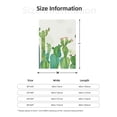 thumbnail image 4 of Throw Blanket for Couch Sofa and Bed, Cartoon Cactus Super Soft Plush Throw Blanket, Fuzzy Cuteness Comfy Warm Washable Flannel Blanket & Throws for All Season 80"x60", 4 of 5