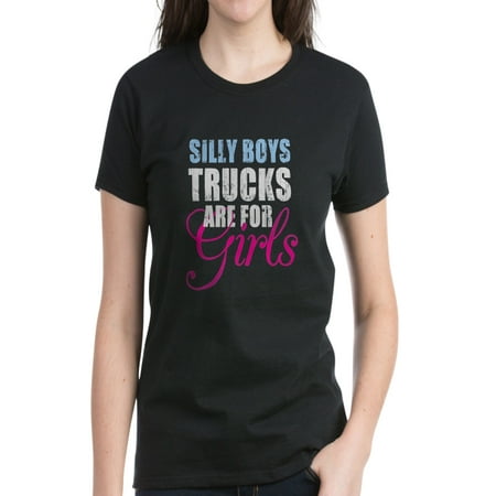 CafePress - Silly Boys - Trucks - Women's Dark T-Shirt