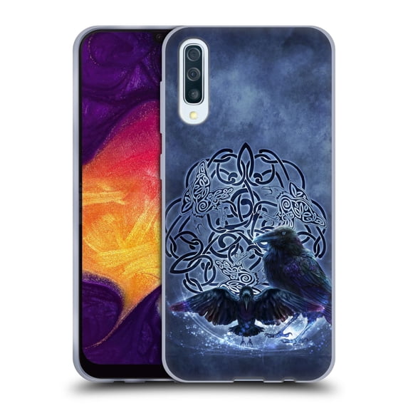Head Case Designs Officially Licensed Brigid Ashwood Celtic Wisdom Raven Soft Gel Case Compatible with Samsung Galaxy A50/A30s (2019)