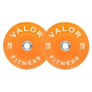 Valor Fitness BPX-15 15lb Bumper Plate X (Pair)