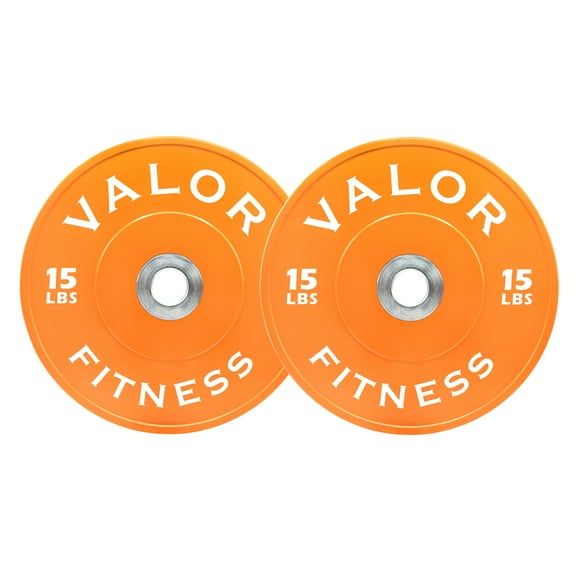 Valor Fitness BPX-15 15lb Bumper Plate X (Pair)