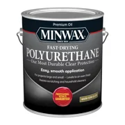 Minwax Fast-Drying Polyurethane, Semi-Gloss, Clear, 1 Gallon